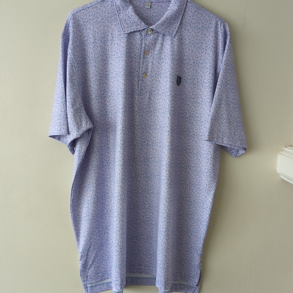 Peter Miller Summer Comfort Polo Men's Large Performance Short Sleeve Shirt Golf